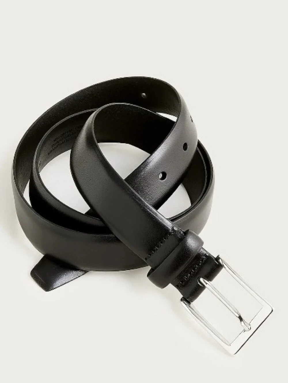 J. Crew Italian Leather Dress Belt - black